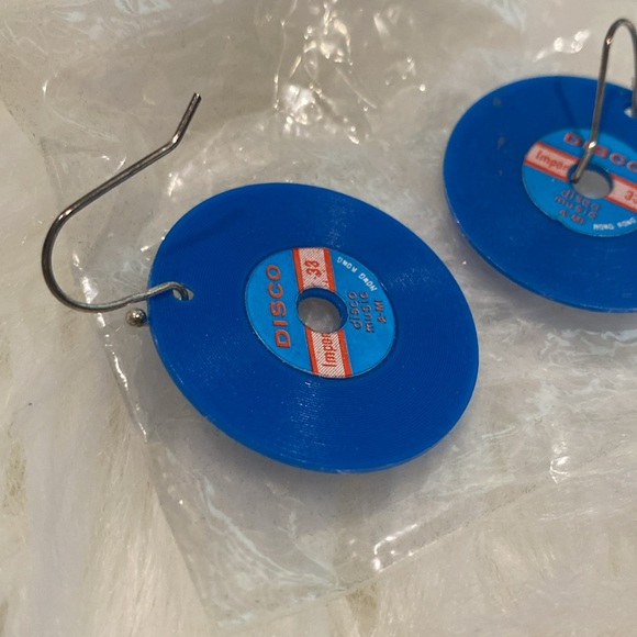 Vinyl Record Earrings also tree ornaments!!! NWOT - Picture 2 of 4